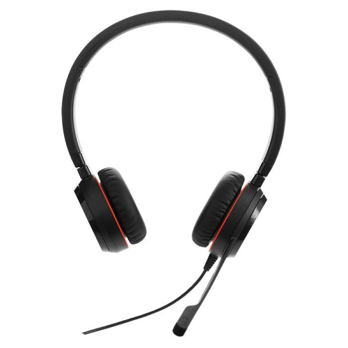 Jabra Evolve 20 MS Stereo MS Special Edition USB-A Stereo On-Ear Binaural headset, Ultimate Noise Cancellation Microphone, Black |4999-823-309