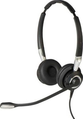  Jabra Biz 2400 II QD Duo Noise Cancelling Headset, DSP Technology, Duo Headband, 360 Degree Rotating Boom Microphone, Black | 2409-820-20