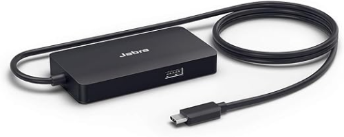 Jabra PanaCast USB Hub for USB-C Connection and Multiple Cable Outlets to Connect All of Your Devices with a Single USB-C Port, UK Plug