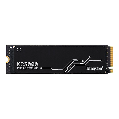 Kingston KC3000 PCIe 4.0 NVMe M.2 SSD - High Performance Storage for Desktop and Laptop PCs -SKC3000S4096G, SKC3000D4096G, Black, 4096GB