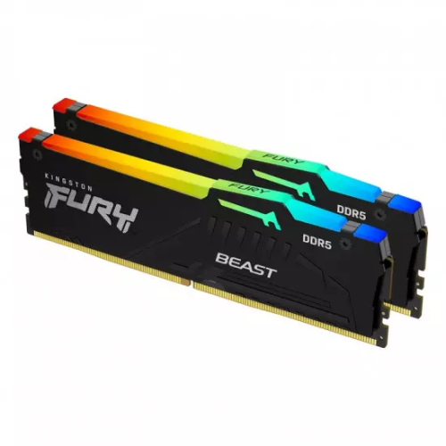 Kingston Fury Beast 64GB (2x32GB) 6000mhz RGB DDR5 CL40 SDRAM Memory Kit | KF560C40BBAK2-64