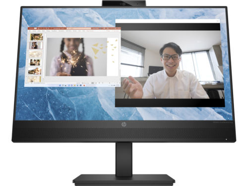 HP M24m Conferencing Monitor, 23.8" FHD IPS Display, 75Hz Refresh Rate, 5ms GtG w/ overdrive Response Time, 16 9 Aspect Ratio, Built-In Noise Cancelling Microphone & 5MP Camera, Black | 678U5AA#ABV