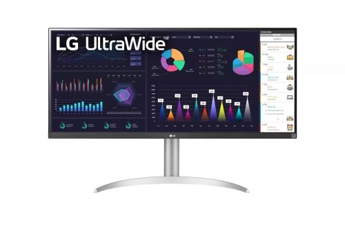 LG 34WQ650 34” UltraWide FHD IPS Monitor, 100Hz Refresh Rate, 5ms Gtg Response Time, 16.7M Color Depth, 21:9 Aspect Ratio, VESA Display HDR 400, AMD FreeSync, Anti-Glare, White | 34WQ650-W