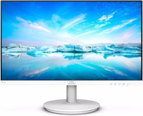 Philips 271V8W V Line 27" IPS Wide View Monitor, 1920 x 1080 @ 75 Hz Refresh Rate, 4 ms Respons Time, 16.7 M Display Colors, 16:9 Aspect Ratio, VGA / HDMI Signal Input, White | 271V8W/89