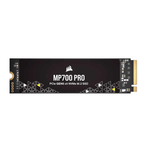 Corsair 4TB MP700 PRO NVMe PCIe 5.0 M.2 Internal SSD, 12400 MB/s Sequential Read Speeds & 11800 Sequential Write Speeds, 3D TLC NAND Technology, 1.6 Million Hours MTBF, Black | CSSD-F4000GBMP700PNH