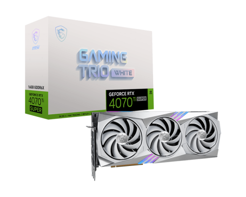 MSI GeForce RTX™ 4070 Ti SUPER 16G GAMING TRIO WHITE 912-V513-626