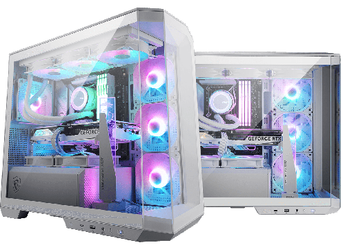 Nanotech MSI Powered White Project Zero Edition Gaming PC: Core i7 14700K, RTX 4070 SUPER 12GB GAMING, 64GB (32GB x2) DDR5 6000MT/s, 2TB NVMe SSD, 850W 80+ Gold, RGB Liquid CPU Cooler, WiFi+BT, 1 Year Warranty 