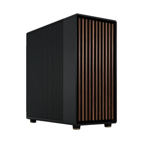 Fractal North Charcoal Black TG Light Tint Gaming Case, 3x Pre Installed 140 mm fan, 4x Drive mounts, 7x Expansion slots, Motherboard Supports Upto E-ATX  | FD-C-NOR1X-01