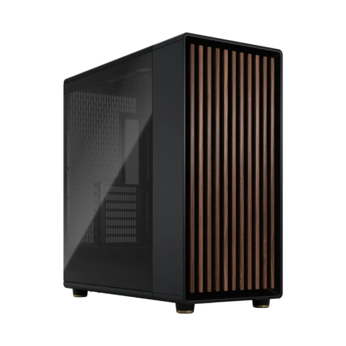 Fractal North Charcoal Black TG Dark Tint Gaming Case, Full Mesh Side Panel, 3x Pre Installed 140 Mm Fan, 4x Drive Mounts, 7x Expansion Slots, Motherboard Supports Upto E-ATX | FD-C-NOR1X-02