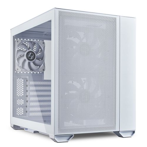 Lian Li O11 Air Mini ATX Mini Tower Computer Case, Tempered Glass, Radiator Support Up to 280mm, 5/7 Expansion Slots, Front 2x140mm PWM Fan, Aluminum Panel, Black | G99.O11AMX.00