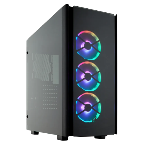 Corsair Obsidian Series 500D RGB SE Premium Mid-Tower Case, Steel, Aluminum, Tempered Glass, 7x Expansion Slots, 5x Drive Bays, Motherboard Support Upto  ATX, 