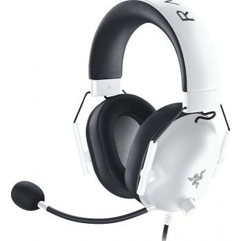 Razer BlackShark V2 X Wired Esports Gaming Headset, 7.1 Surround Sound, 50mm Drivers, 240g Lightweight Build, Noise Cancelling Mic, Hybrid Memory Foam Cushions Comfort, White | RZ04-03240700-R3M1