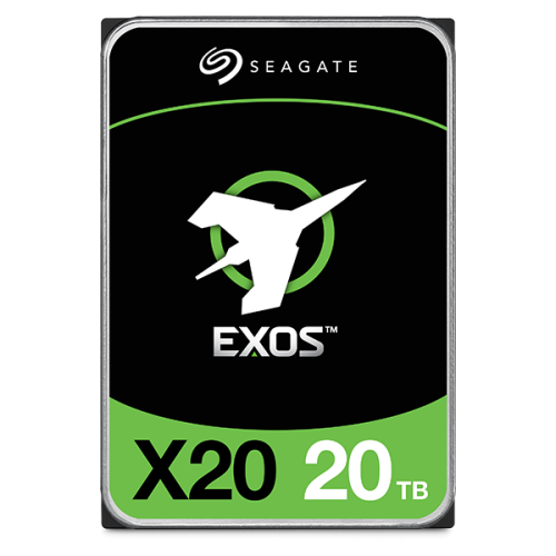 Seagate 20TB Exos X20 7200 rpm SATA III 6 Gb/s 3.5" Internal HDD, 256MB Cache, 7200 Rpm, 285 MB/s Data Transfer Rate, Customization Power Options, Advanced Data Security | ST20000NM007D