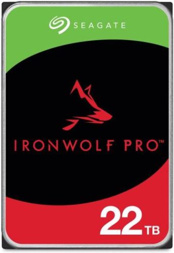 Seagate 22TB IronWolf Pro SATA III 3.5 Internal NAS HDD, 7200 rpm Speed, 512MB Cache, Up to 285 MBs Data Transfer Rate, 2.5 Million Hours MTBF, Seagate Rescue Data Recovery  ST22000NT001