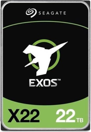 Seagate Exos X22 SATA 6Gbs 3.5 Enterprise Hard Drive, 22TB Capacity, 7200 RPM Spindle Speed, 512MB Cache, 2,500,000 Hours MTBF, 285MBs 272MiBs Transfer Rate  ST22000NM001E