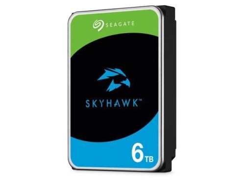 Seagate Skyhawk 6TB SATA 6.0Gbs 3.5'' Internal Hard Drive, 256 MB Cache, 5400RPM, 180 MBs Maximum Data Transfer Rate, Supports up to 64 HD Cameras, 1 Million Hours MTBF  ST6000VX009