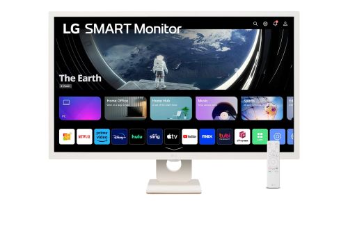 LG 32SR50F-W 31.5" Full HD IPS Slim-flat Smart Monitor with webOS, 1920x1080, HDMI, USB, Tilt, sRGB 99%, 60 Hz, Screen Share, AirPlay 2 | 32SR50F-W