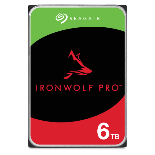 Seagate 6TB IronWolf Pro NAS Hard Drive (HDD), SATA 6Gb/s, 2000000 hrs MTBF, 256MB Cache (MB), 70/40Gs Shock, Operating 2ms  | ST6000NT001