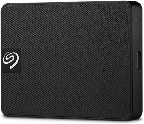 Seagate 1TB Expansion Portable USB 3.0 Textured Plastic External Hard Drive, Micro-USB 3.0 Interface, Bus Powered, Preformatted exFAT, Rescue Data Recovery Services Windows and Mac Compatible, Black | STKM1000400