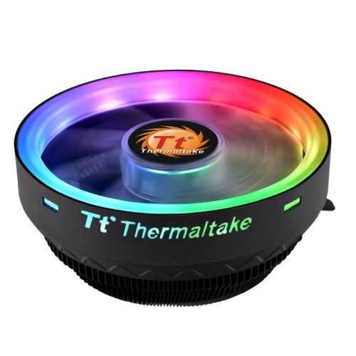 Thermaltake UX100 ARGB Lighting CPU Cooler, Aluminum Fins, 65 W Cooling Power, 1800 RPM Fan Speed, 30,000 hours Fan Life Time | CL-P064-AL12SW-A