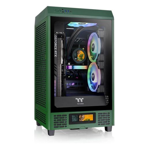 Thermaltake The Tower 200 Mini Computer Case, SPCC+Tempered Glass Material, Supports Up to 280mm Radiator, Up to 4 Fans Support, Removable Dust Filter