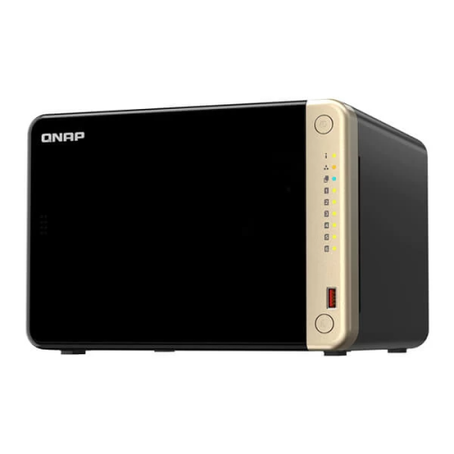 QNAP-TS-664 4GB 6BAY, Intel quad-core dual-port 2.5GbE NAS supports M.2 SSD caching and PCIe expandability for, |UPC 885022023554
