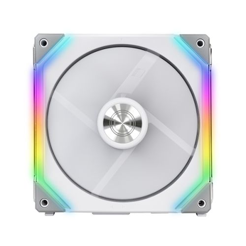 LIAN LI UF-SL140-1W: 140mm PC Case Fan, 70.5 CFM Airflow, 30 dB(A) Noise, FDB Bearing, White | UF-SL140-1W