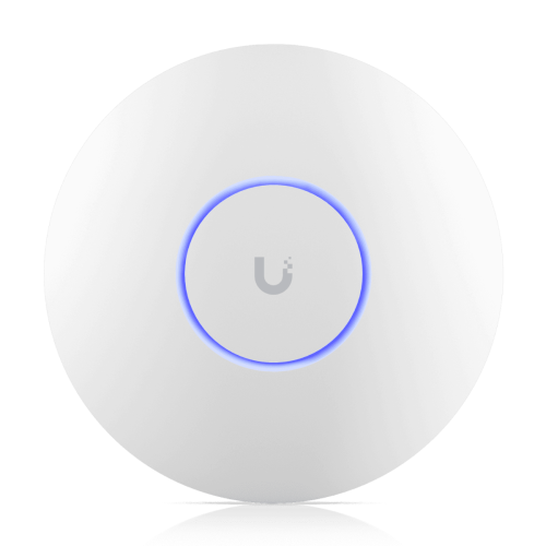 UniFi U7-Pro WiFi 7 Ceiling-mounted Accesspoint, WiFi 7 with 6 GHz support, 6 spatial streams, 140 m² (1,500 ft²) coverage, 300+ connected devices, Powered using PoE+, 2.5 GbE uplink
