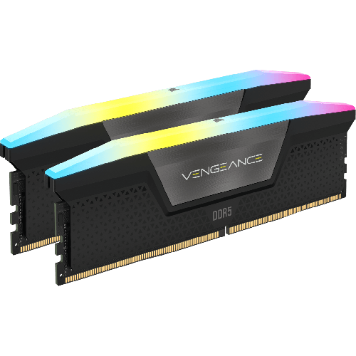 CORSAIR VENGEANCE RGB DDR5 64GB 6000MHZ 32*2 KIT BLACK-CMH64GX5M2B6000C40