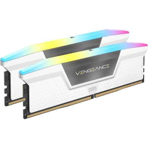 VENGEANCE® RGB 32GB (2x16GB) DDR5 DRAM 6200MHz C36 Memory Kit —White | CMH32GX5M2B6200C36W