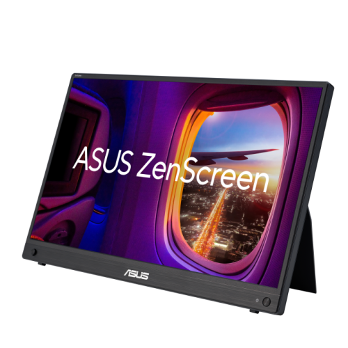 ASUS ZenScreen MB16AHG portable monitor — 16 inch (15.6 inch viewable) FHD (1920 x 1080), IPS, 144Hz, USB-C, Mini-HDMI, Freesync Premium™, Ergo kickstand, Tripod socket, Flicker Free, Low Blue Light | 90LM08U0-B01170
