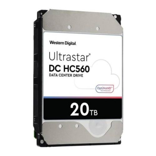 Western Digital Ultrastar DC HC560 20TB Internal Hard Drive, 512MB Cache Size, 7200 RPM Speed, SATA 6Gbs Interface, 3.5'' Form Factor, Compatible With Windows  Server  Linux  WUH722020ALE6L4