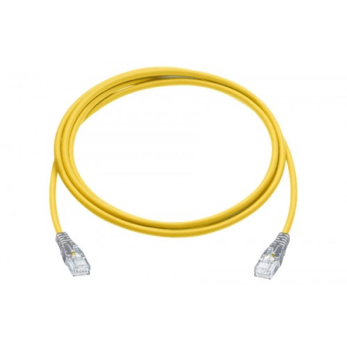 D-Link CAT6 UTP 24 AWG PVC Round Patch Cord, 4 Unshielded Twisted Pair (UTP) Cable, solid copper, 24 AWG Conductor Size, HD-PE, PVC UL94V-0, 1m Yellow | NCB-C6UYELR1-1