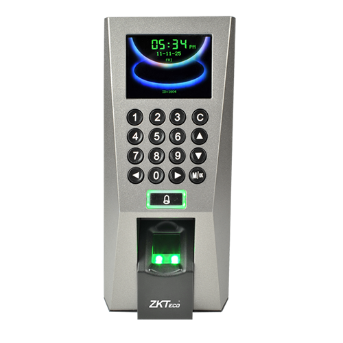 ZkTeco F18 Fingerprint Standalone Access Control and Time Attendance, 3rd Party Electric Lock, Door Sensor, Exit Button, Alarm Access Control Interface  F18