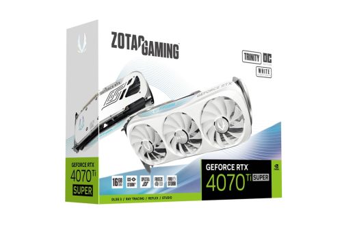 ZOTAC GAMING GeForce RTX 4070 Ti SUPER Trinity OC White Edition 16GB GDDR6X