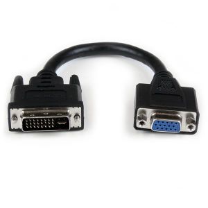 kongda 8in DVI to VGA Cable Adapter - DVI-I Male to VGA Female