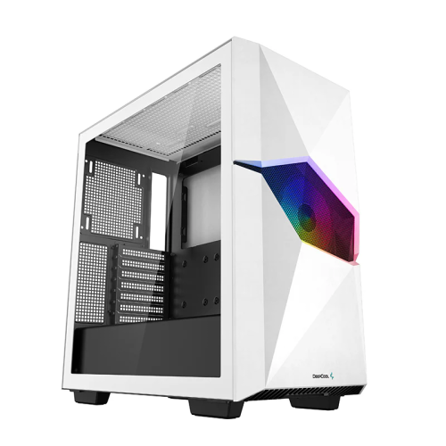 DeepCool CYCLOPS Mid-Tower Case, ABS+SPCC+Tempered Glass, 5x Drive Bays, 7x Expansion Slots, 1x Pre-Installed Fans, Motherboard Support Up To E-ATX 