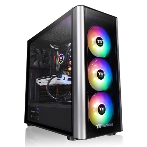Thermaltake Level 20 MT ARGB ATX mid tower, 4x 120mm Pre Installed Fans, 7 Expansion Slots, Motherboard supports upto ATX,  Black | CA-1M7-00M1WN-00